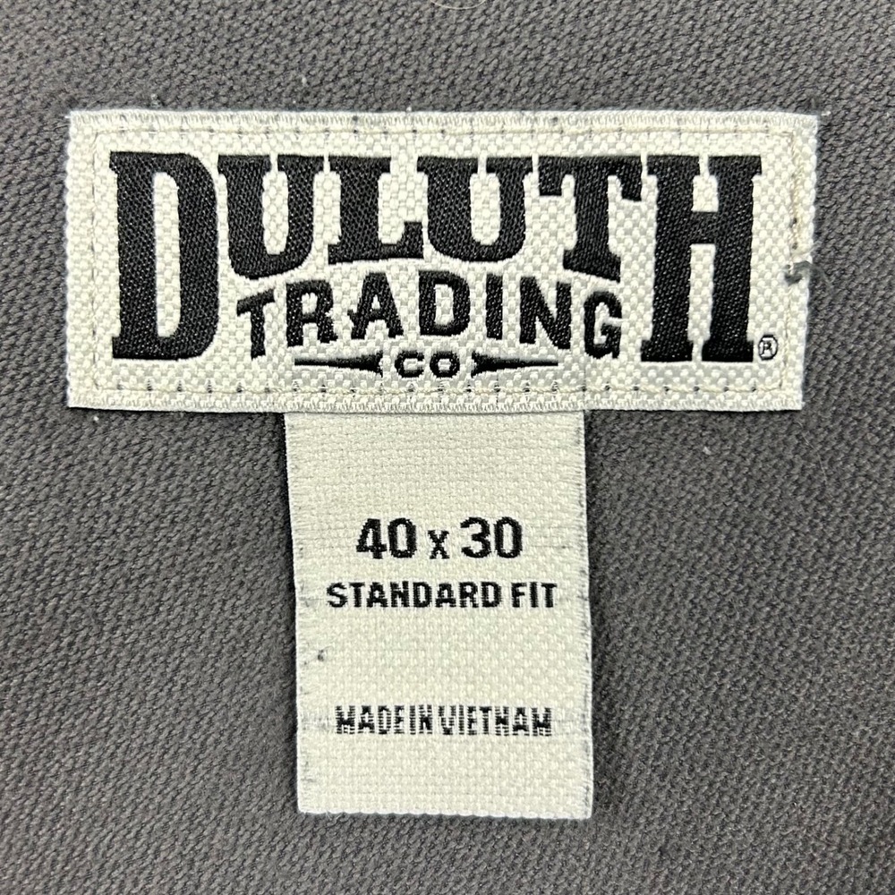 Duluth Trading Co Flexpedition Pants Mens 40x30 Grey Stretch Cargo Tactical Work - Picture 4 of 12
